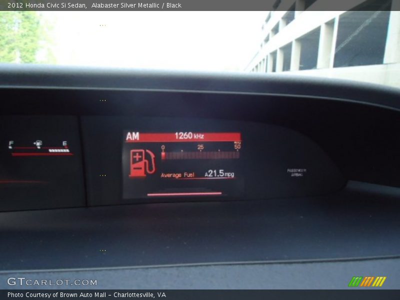 Alabaster Silver Metallic / Black 2012 Honda Civic Si Sedan