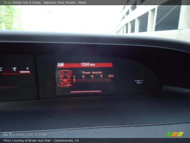 Alabaster Silver Metallic / Black 2012 Honda Civic Si Sedan