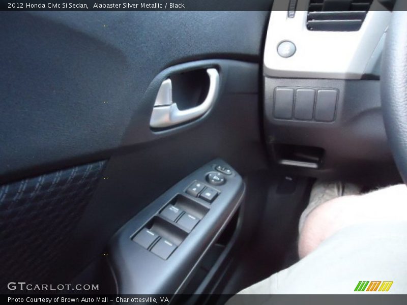 Alabaster Silver Metallic / Black 2012 Honda Civic Si Sedan