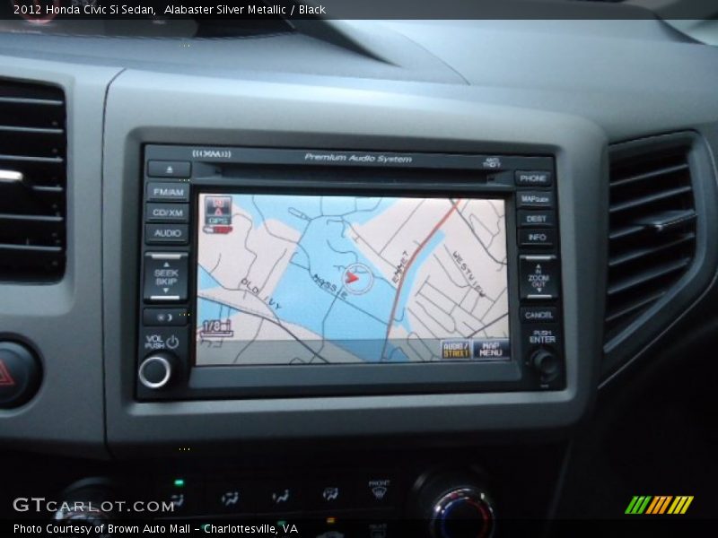 Alabaster Silver Metallic / Black 2012 Honda Civic Si Sedan