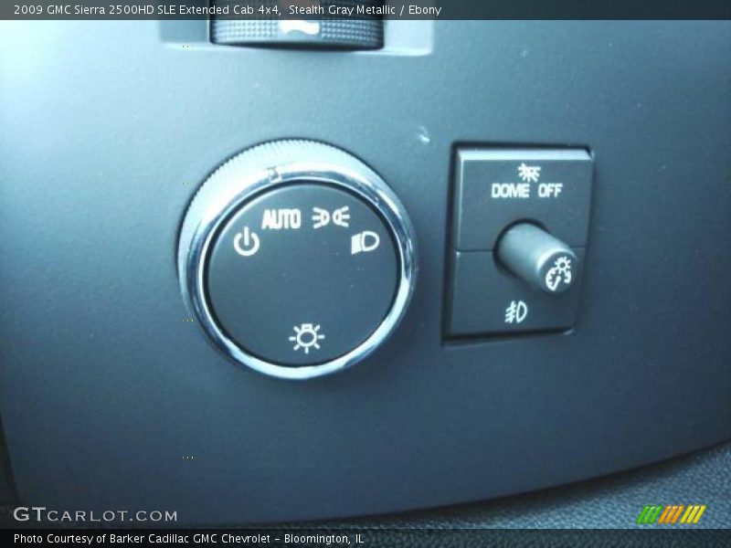 Stealth Gray Metallic / Ebony 2009 GMC Sierra 2500HD SLE Extended Cab 4x4