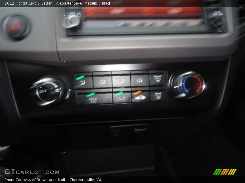 Alabaster Silver Metallic / Black 2012 Honda Civic Si Sedan