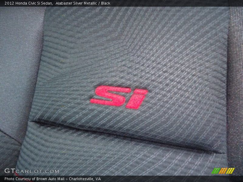 Alabaster Silver Metallic / Black 2012 Honda Civic Si Sedan