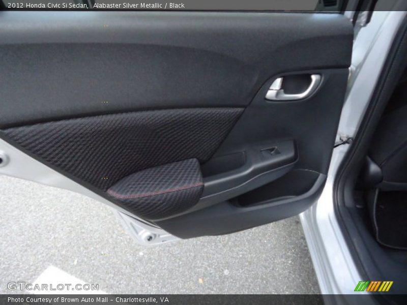Alabaster Silver Metallic / Black 2012 Honda Civic Si Sedan