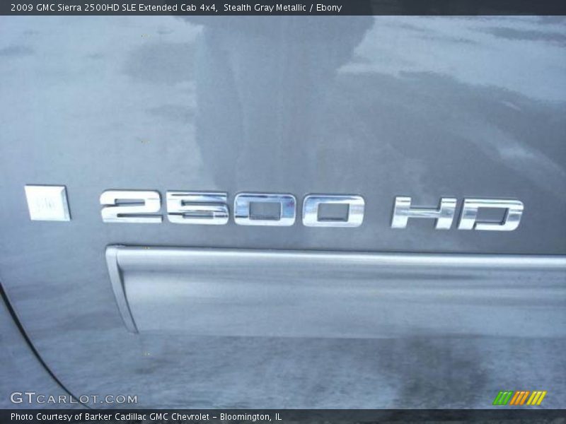 Stealth Gray Metallic / Ebony 2009 GMC Sierra 2500HD SLE Extended Cab 4x4