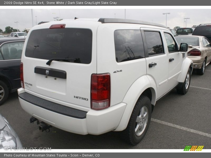 Stone White / Dark Slate Gray/Light Slate Gray 2009 Dodge Nitro SE 4x4