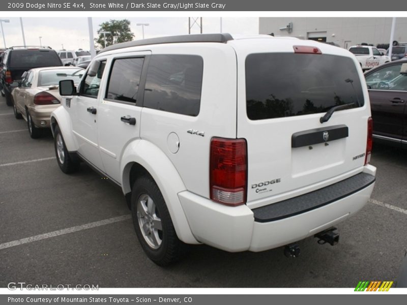 Stone White / Dark Slate Gray/Light Slate Gray 2009 Dodge Nitro SE 4x4