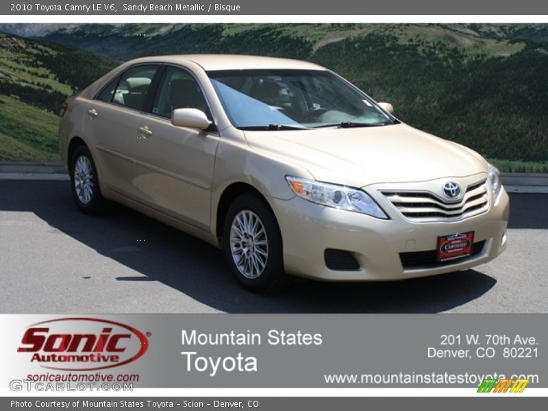 Sandy Beach Metallic / Bisque 2010 Toyota Camry LE V6