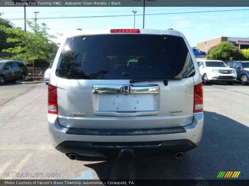 Alabaster Silver Metallic / Black 2012 Honda Pilot Touring 4WD