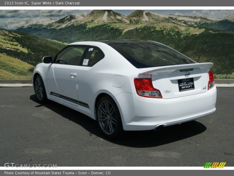 Super White / Dark Charcoal 2013 Scion tC