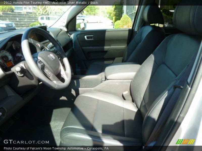 Alabaster Silver Metallic / Black 2012 Honda Pilot Touring 4WD