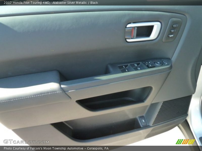 Alabaster Silver Metallic / Black 2012 Honda Pilot Touring 4WD