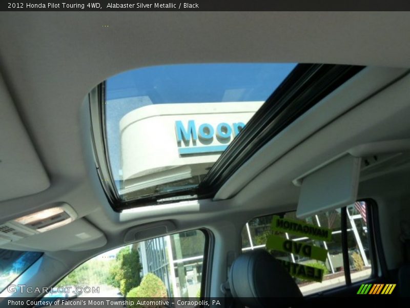 Alabaster Silver Metallic / Black 2012 Honda Pilot Touring 4WD