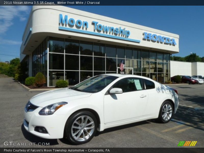 Winter Frost White / Charcoal 2010 Nissan Altima 3.5 SR Coupe