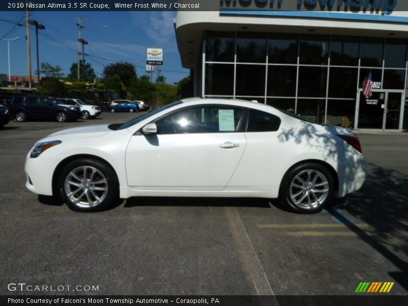 Winter Frost White / Charcoal 2010 Nissan Altima 3.5 SR Coupe