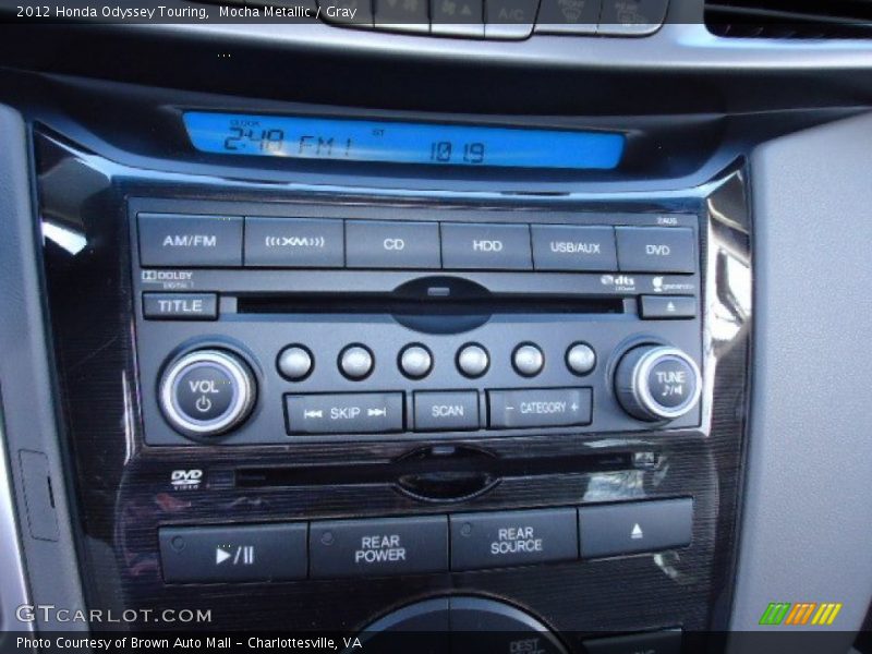 Mocha Metallic / Gray 2012 Honda Odyssey Touring