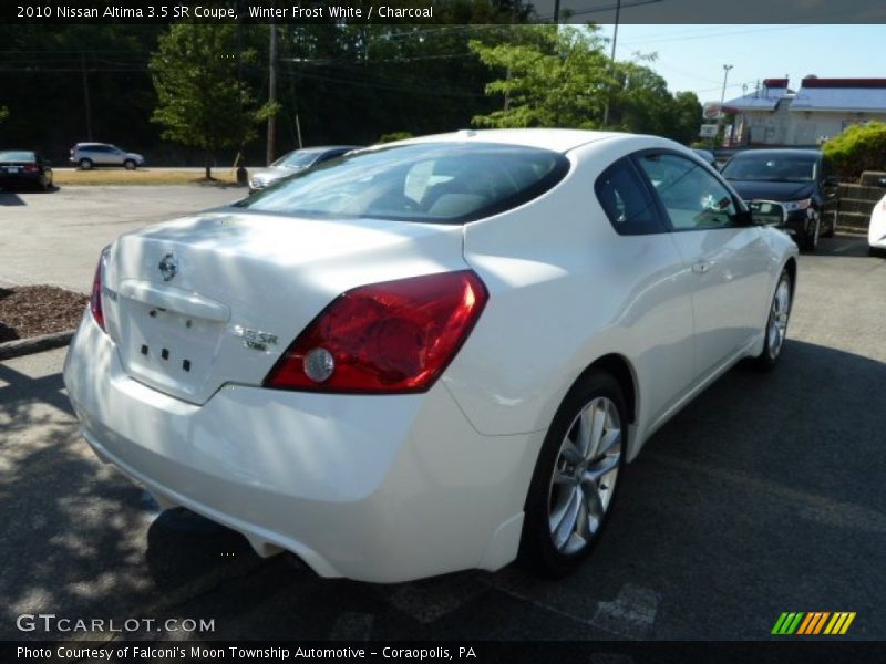 Winter Frost White / Charcoal 2010 Nissan Altima 3.5 SR Coupe