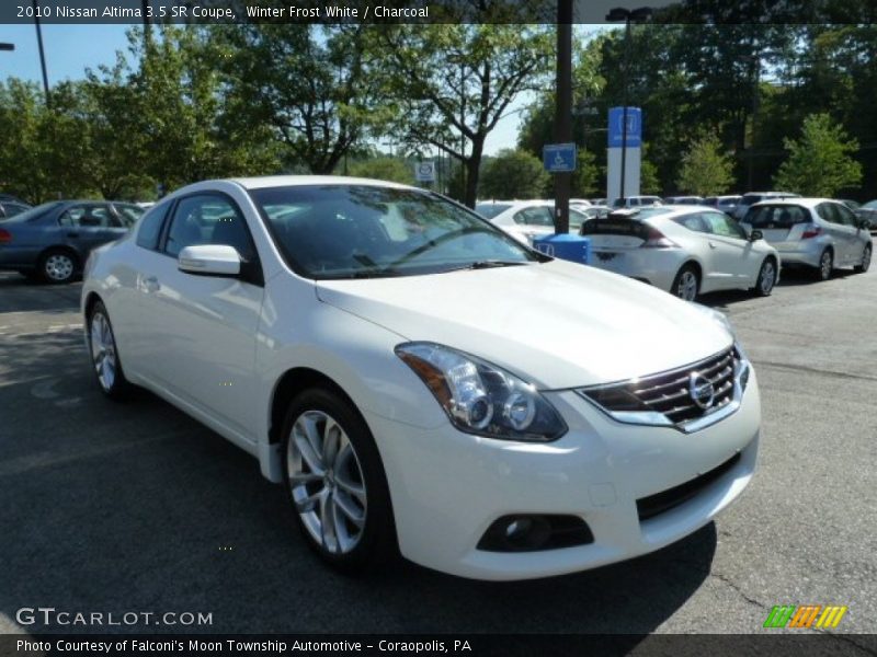 Winter Frost White / Charcoal 2010 Nissan Altima 3.5 SR Coupe