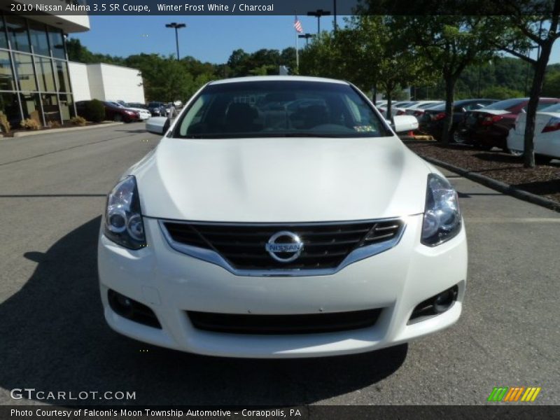 Winter Frost White / Charcoal 2010 Nissan Altima 3.5 SR Coupe