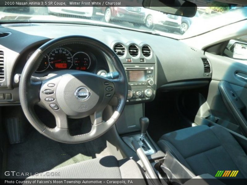 Winter Frost White / Charcoal 2010 Nissan Altima 3.5 SR Coupe