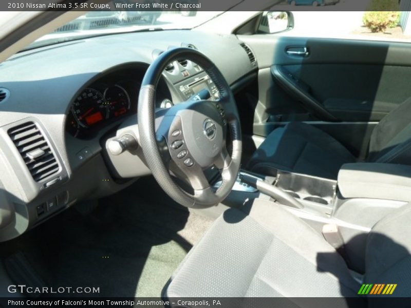 Winter Frost White / Charcoal 2010 Nissan Altima 3.5 SR Coupe
