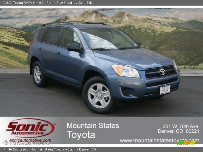 Pacific Blue Metallic / Sand Beige 2012 Toyota RAV4 I4 4WD