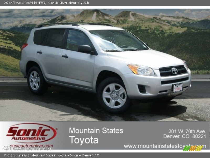 Classic Silver Metallic / Ash 2012 Toyota RAV4 I4 4WD