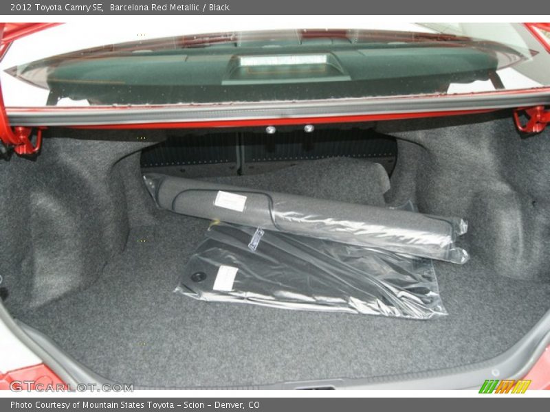 Barcelona Red Metallic / Black 2012 Toyota Camry SE