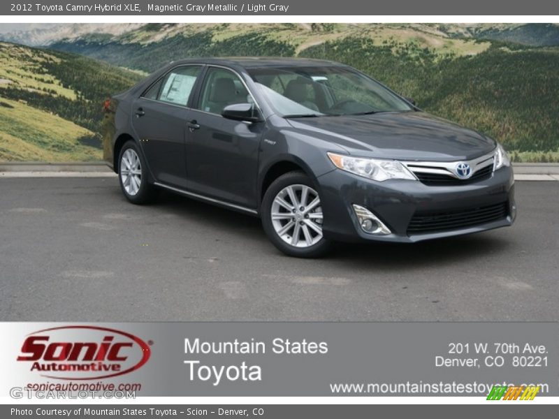 Magnetic Gray Metallic / Light Gray 2012 Toyota Camry Hybrid XLE