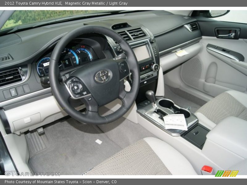 Magnetic Gray Metallic / Light Gray 2012 Toyota Camry Hybrid XLE