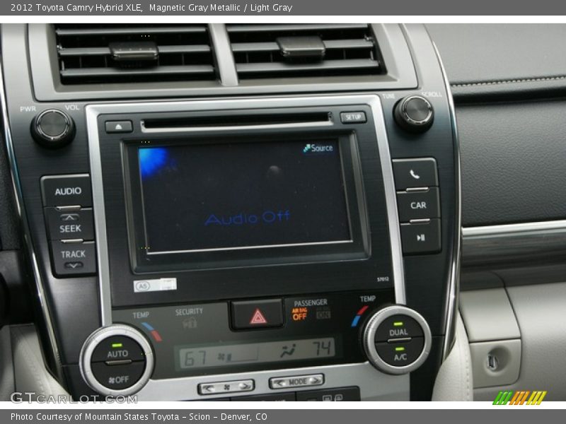 Magnetic Gray Metallic / Light Gray 2012 Toyota Camry Hybrid XLE