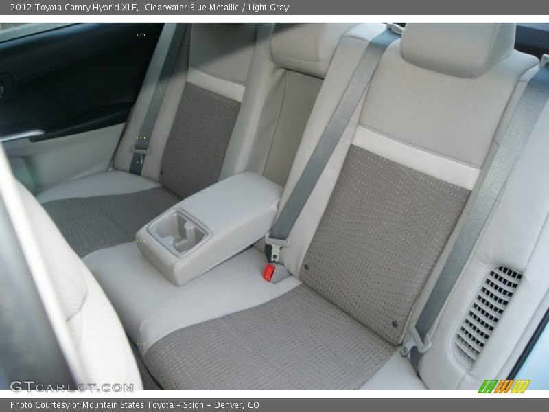 Clearwater Blue Metallic / Light Gray 2012 Toyota Camry Hybrid XLE