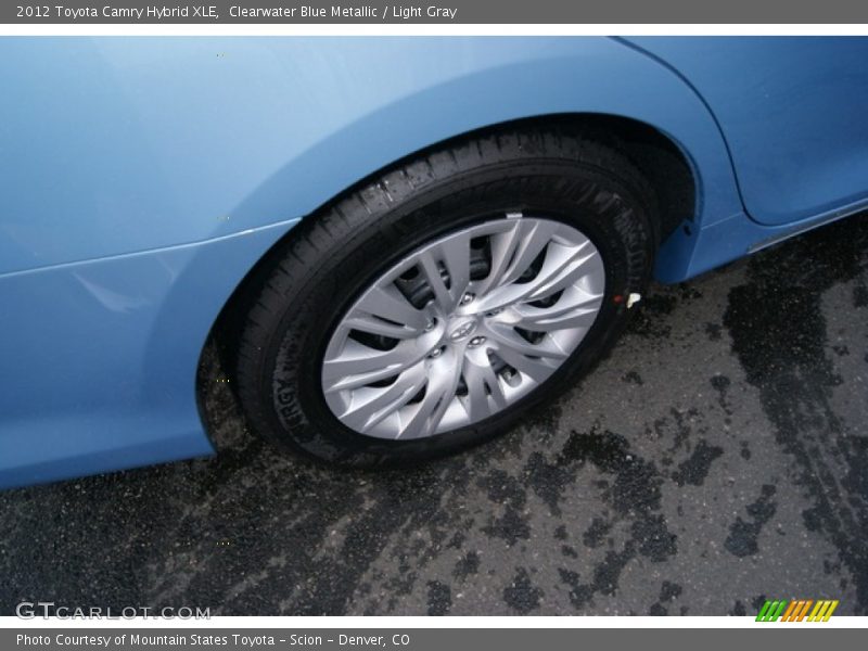 Clearwater Blue Metallic / Light Gray 2012 Toyota Camry Hybrid XLE