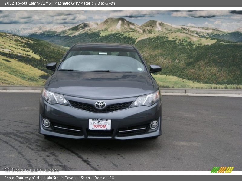 Magnetic Gray Metallic / Black/Ash 2012 Toyota Camry SE V6