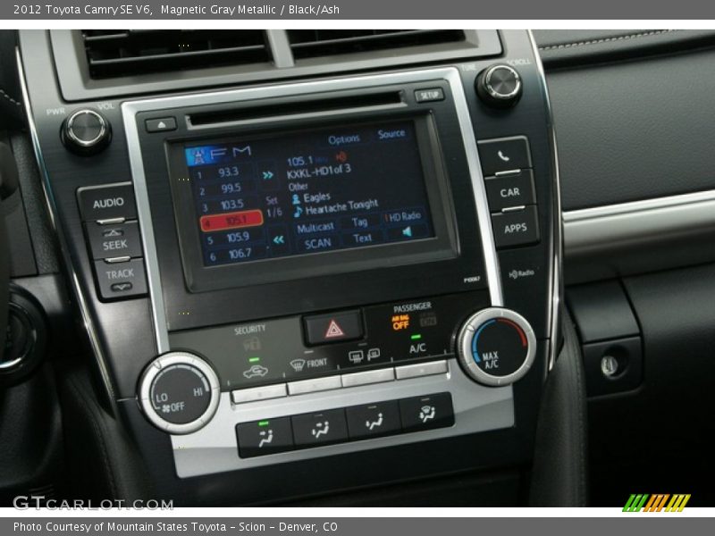 Magnetic Gray Metallic / Black/Ash 2012 Toyota Camry SE V6
