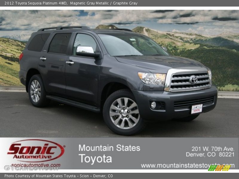 Magnetic Gray Metallic / Graphite Gray 2012 Toyota Sequoia Platinum 4WD