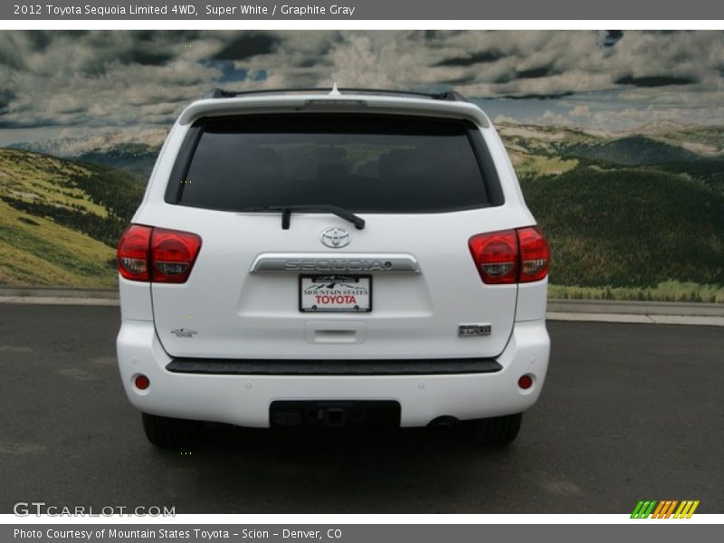 Super White / Graphite Gray 2012 Toyota Sequoia Limited 4WD