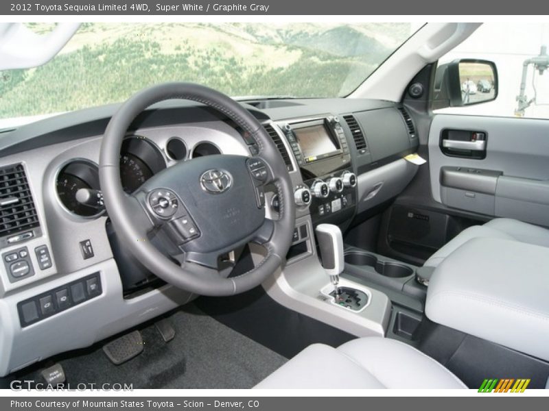 Super White / Graphite Gray 2012 Toyota Sequoia Limited 4WD