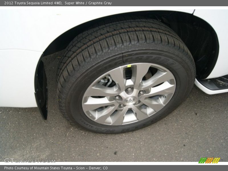 Super White / Graphite Gray 2012 Toyota Sequoia Limited 4WD