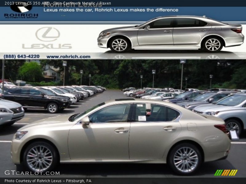 Satin Cashmere Metallic / Flaxen 2013 Lexus GS 350 AWD