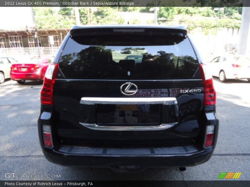 Obsidian Black / Sepia/Auburn Bubinga 2012 Lexus GX 460 Premium