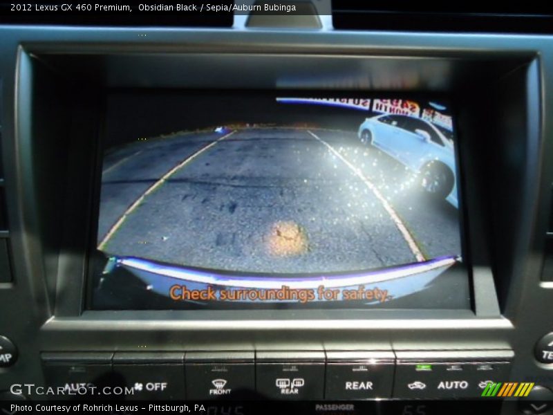 Obsidian Black / Sepia/Auburn Bubinga 2012 Lexus GX 460 Premium