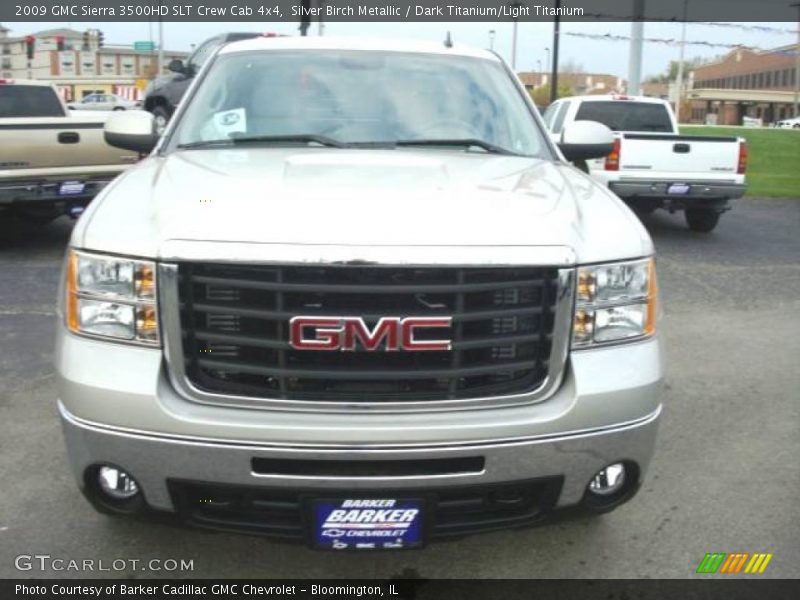 Silver Birch Metallic / Dark Titanium/Light Titanium 2009 GMC Sierra 3500HD SLT Crew Cab 4x4
