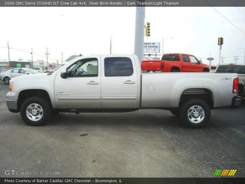 Silver Birch Metallic / Dark Titanium/Light Titanium 2009 GMC Sierra 3500HD SLT Crew Cab 4x4