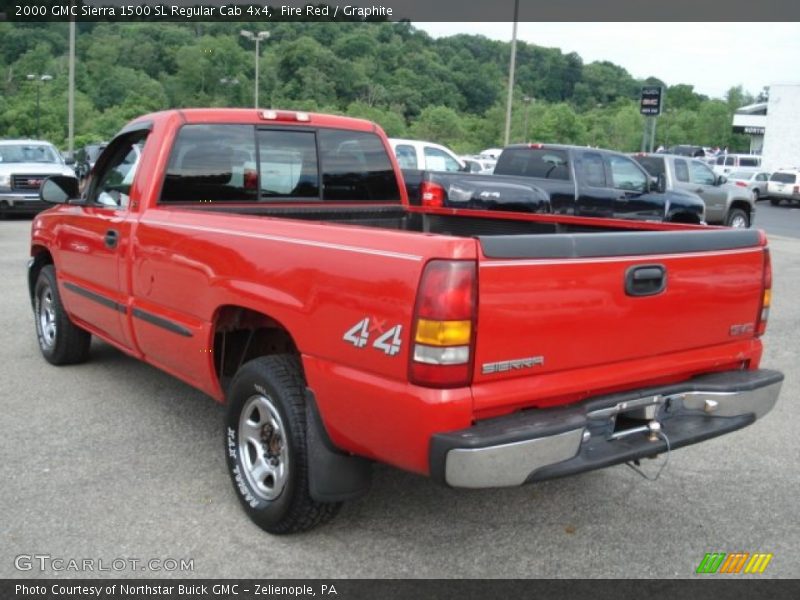 Fire Red / Graphite 2000 GMC Sierra 1500 SL Regular Cab 4x4