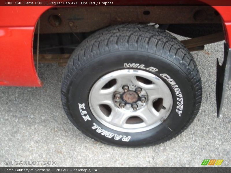 Fire Red / Graphite 2000 GMC Sierra 1500 SL Regular Cab 4x4