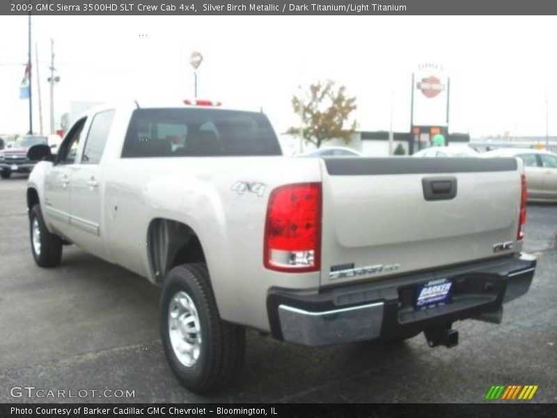 Silver Birch Metallic / Dark Titanium/Light Titanium 2009 GMC Sierra 3500HD SLT Crew Cab 4x4