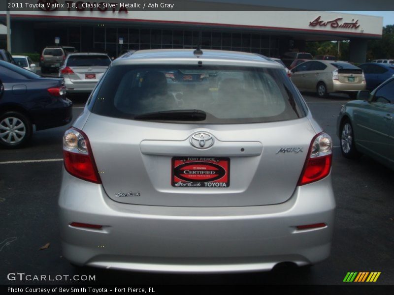 Classic Silver Metallic / Ash Gray 2011 Toyota Matrix 1.8