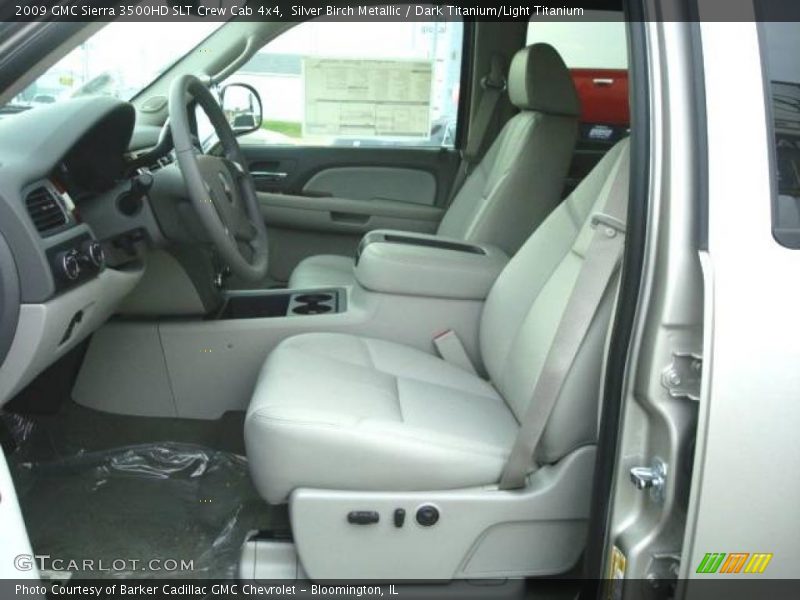 Silver Birch Metallic / Dark Titanium/Light Titanium 2009 GMC Sierra 3500HD SLT Crew Cab 4x4