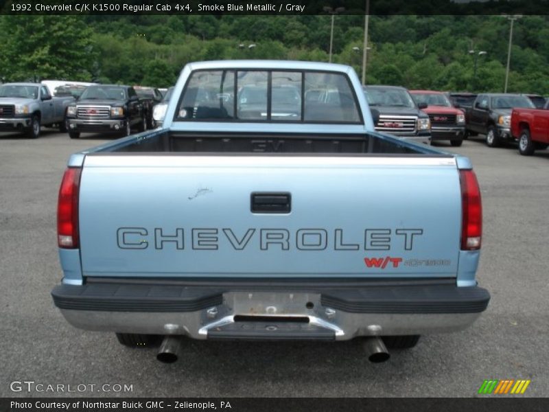 Smoke Blue Metallic / Gray 1992 Chevrolet C/K K1500 Regular Cab 4x4
